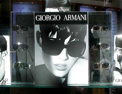 Escaparatismo y showcase, Giorgio Armani Escaparatismo y showcase, Giorgio Armani